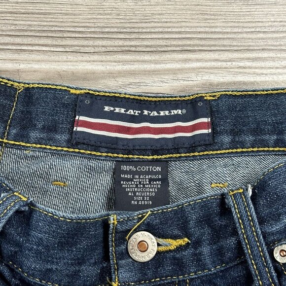 Vintage Y2K Phat Farm Baggy Denim Shorts - Picture 4 of 4